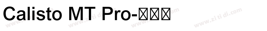 Calisto MT Pro字体转换